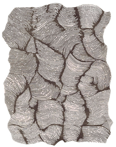 Designer Taupe Teppich