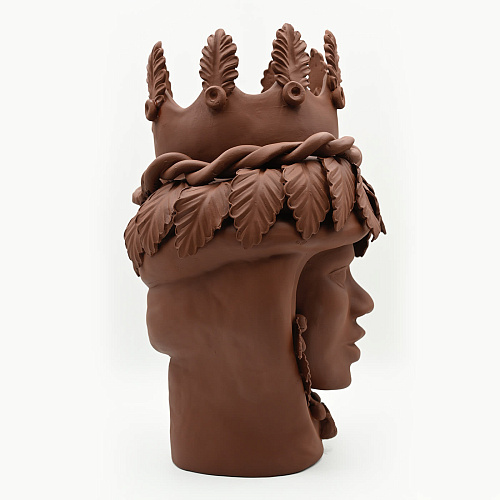 Maure‑Kopf braune Skulptur