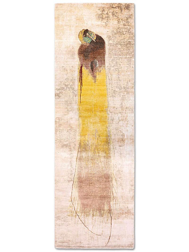 Three Birds Runner auf Beige Teppich
