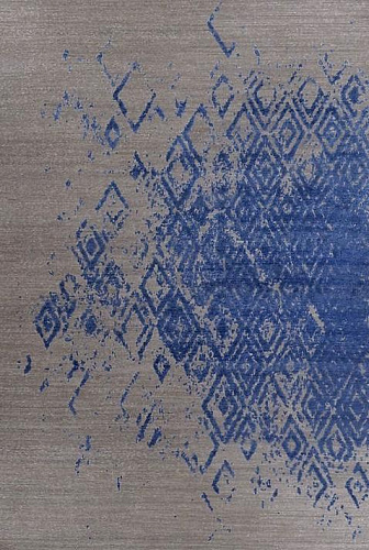 Handgeknüpfter Bambusseide Indischer Teppich