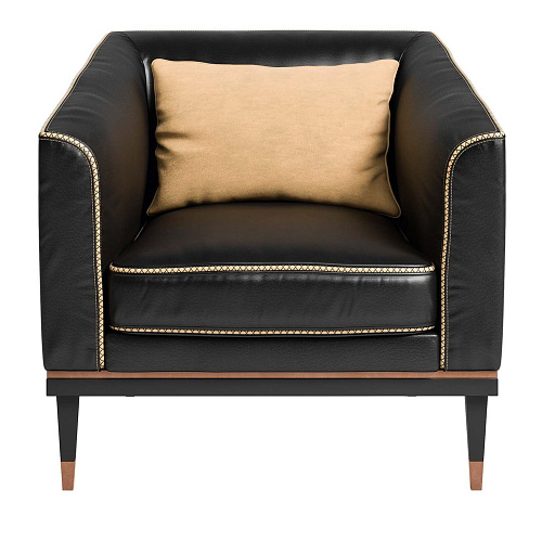 Gelegentlicher schwarzer Ledersessel