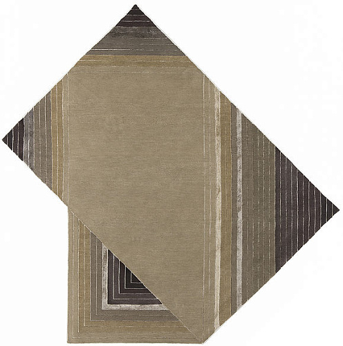 Handgeknüpfter Geometrischer Teppich aus Wolle & Viskose