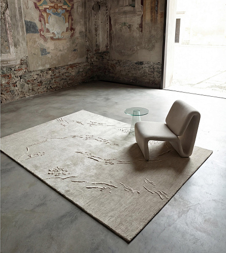 Silver Ombre Elegance Teppich