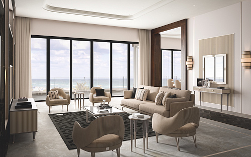 Exquisiter Creme‑Sessel