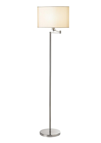 Metall-Stehlampe mit zylindrischem Schirm