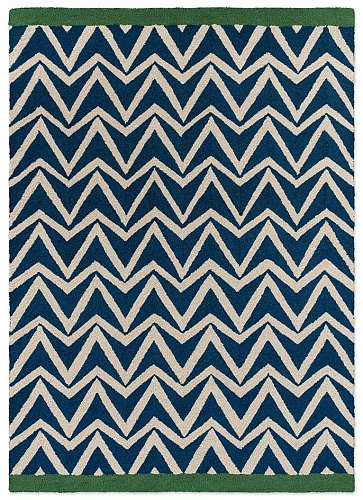 Dhurrie Blue Outdoor-Teppich