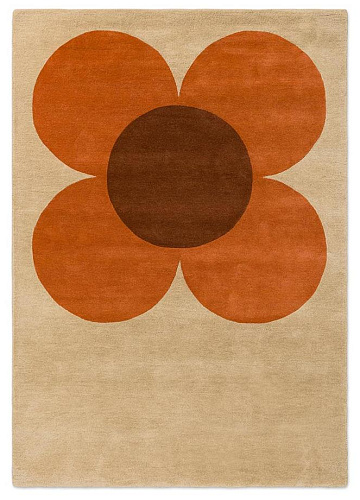Flower Placement Pumpkin/Ecru Teppich