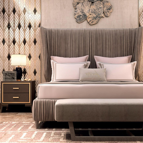 Hamptons Holz‑italienischer Nachttisch