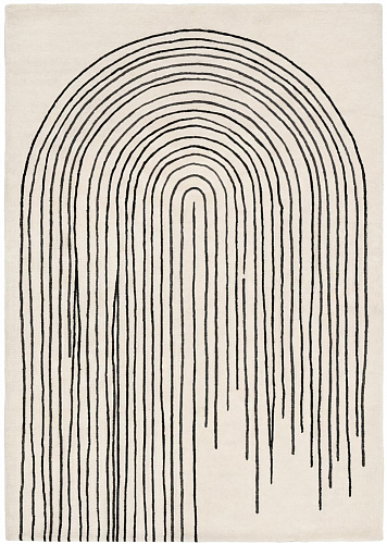 Arcade Lines Ivory Teppich
