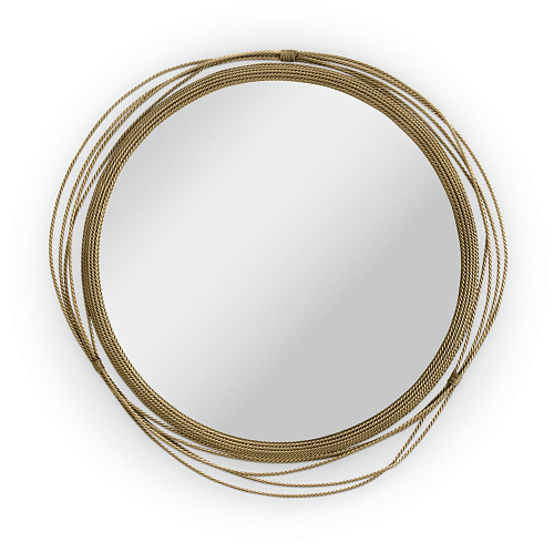 Runder Messing-Wandspiegel