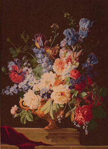 Iris‑Bouquet Wandteppich