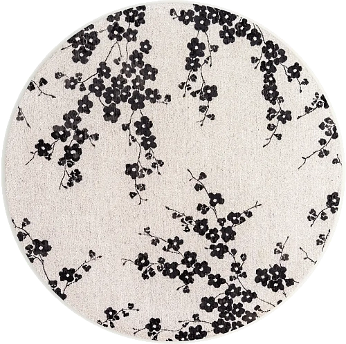 Night Snow 9835 Runder Teppich