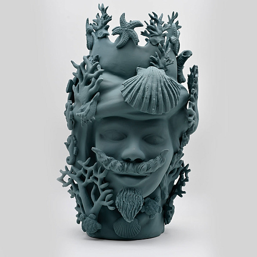 Maure‑Kopf Skulptur