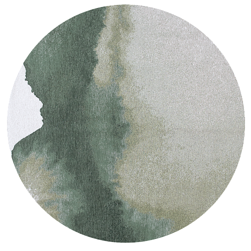 Palm Green 9331 Runder Teppich