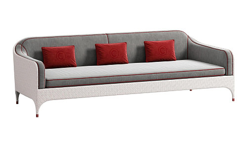 Dreisitzer Sofa mit Armlehnen
