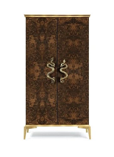 Nirvana Walnusswurzel‑Furnier‑Armoire