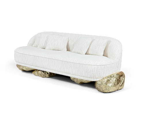 Angora Weißes Sofa