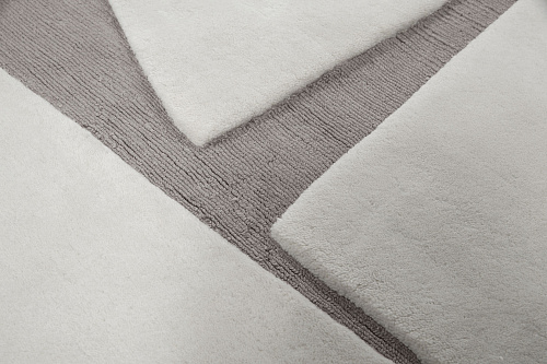 Designer Grau Geformt Teppich