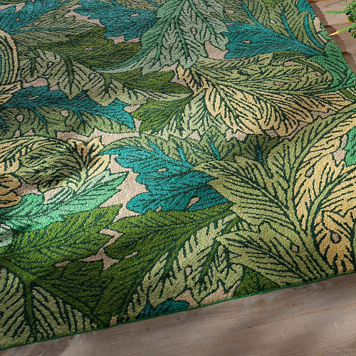 Acanthus Nettle/Sky Blu Outdoor-Teppich