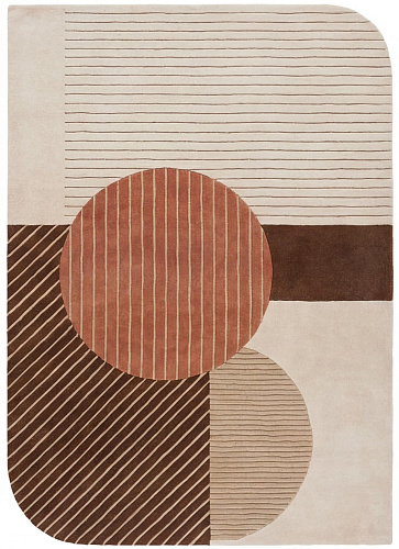 Cocoa Geometry Teppich