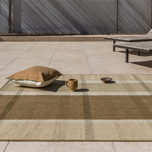 Zona Cashew Blockstreifen Outdoor 497501 Teppich