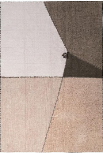 Erde Patchwork-Hanfteppich