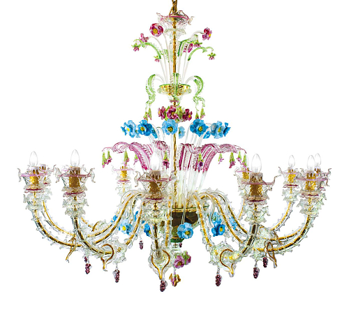 Murano-Glas-Buntglas-Kronleuchter