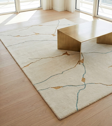 Golden Veins Ivory Teppich