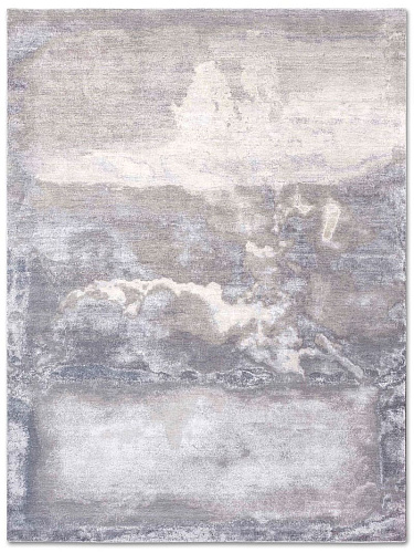 Clouds Hellgrau Grau Teppich
