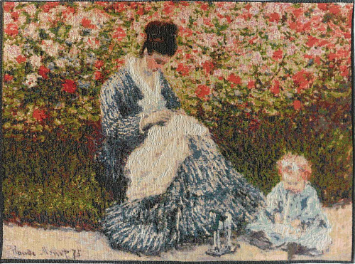 Camille und das Kind – Monet Wandteppich