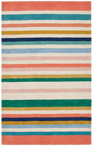 Striped Spectrum Blue Teppich
