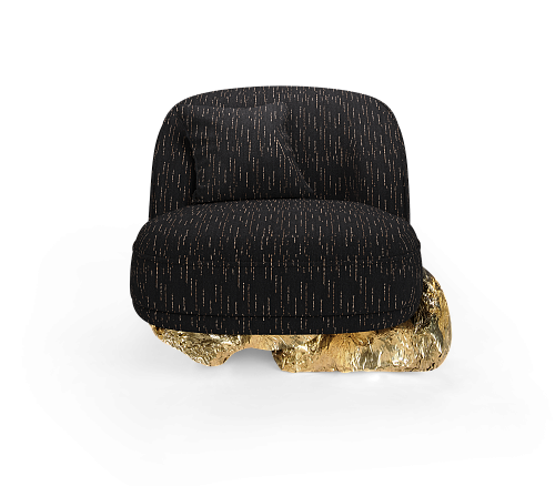 Angora II Schwarzer Sessel