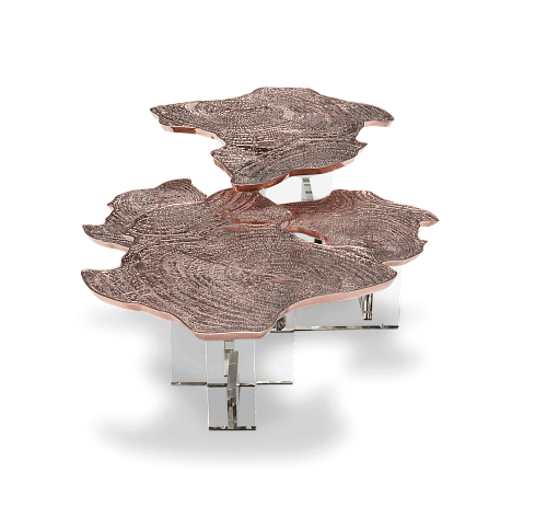 Caspian Kupfer Couchtisch