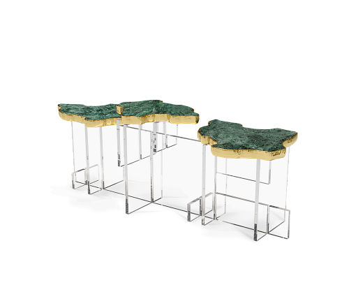 Guatemala Stein Artisan‑Couchtisch