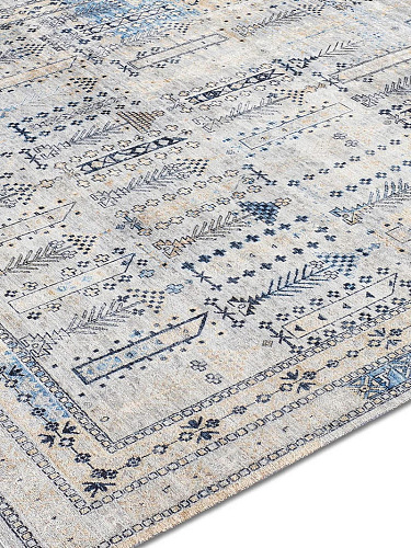 Soul Blue Grey auf Grau Teppich