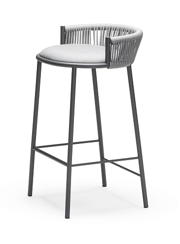 Millie SG-65 Grauer Outdoor-Barhocker