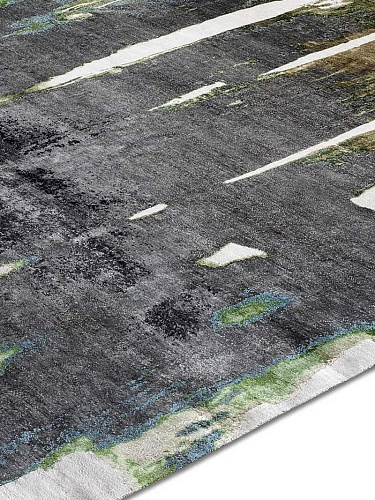Schwarz auf Beige Teppich