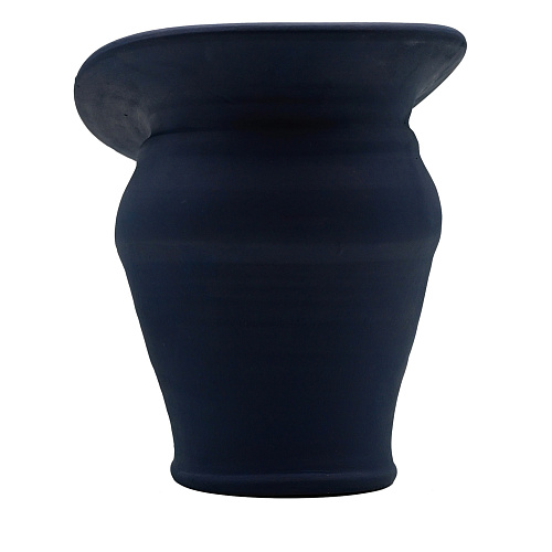 Blaue handgeformte Vase