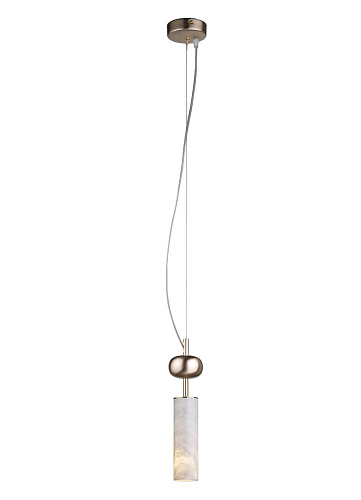 Carrara Marmor-Pendelleuchte in Soft-Gold-Optik