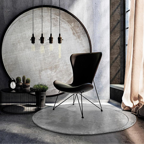 Luna Sand Rund Teppich