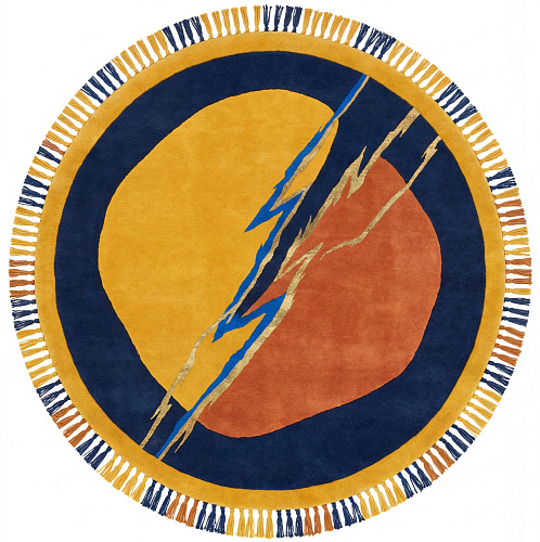 Lightning Crest Gold Teppich