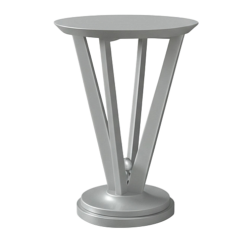 Beistelltisch mit Metallblatt-Dekor