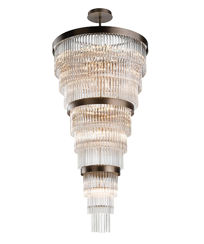 Moderner 3-Ring Murano-Glas-Kronleuchter