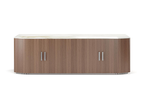 Bruce Holz und Marmor Sideboard