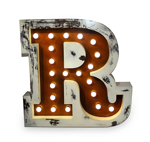 Radiant Buchstabe R