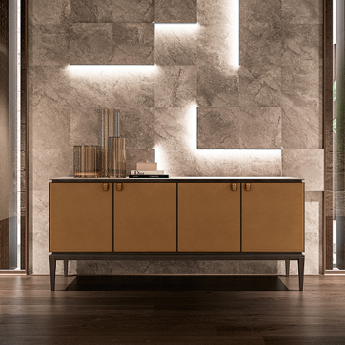 Sideboard mit Metallplatte