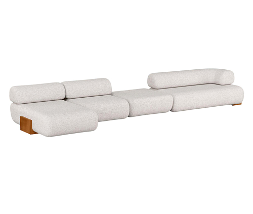 Carmel Wood Modulares Sofa