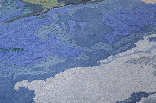 Blau Exklusiv Teppich