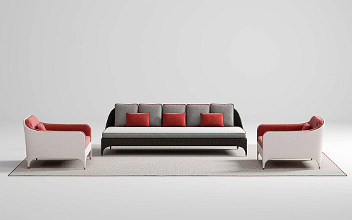 Dreisitzer Outdoor‑Sofa