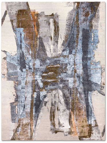 Blue Rust Hellgrau Teppich
